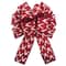 20.5&#x22; Red &#x26; White Deer Christmas D&#xE9;cor Bow by Celebrate It&#xAE;